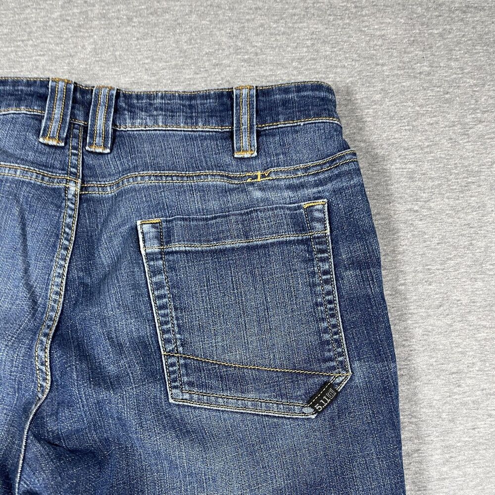 5.11 Tactical Jeans Mens 32x30 Blue Medium Wash Straight Regular Denim - Picture 7 of 11